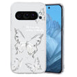 For Google Pixel 9 Colored Drawing Pattern Transparent TPU Phone Case(Butterflies) - Google Cases by PMC TechLife | Online Shopping South Africa | PMC TechLife | Buy Now Pay Later Mobicred