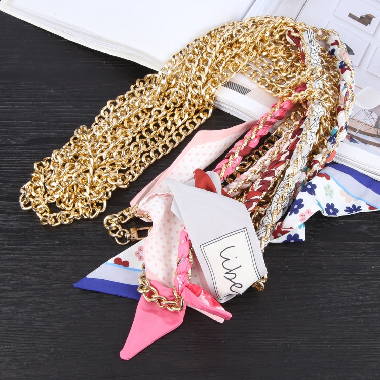 Mobile Phone Anti-lost Silk Scarf Half Pack Long Lanyard(Rose Red)