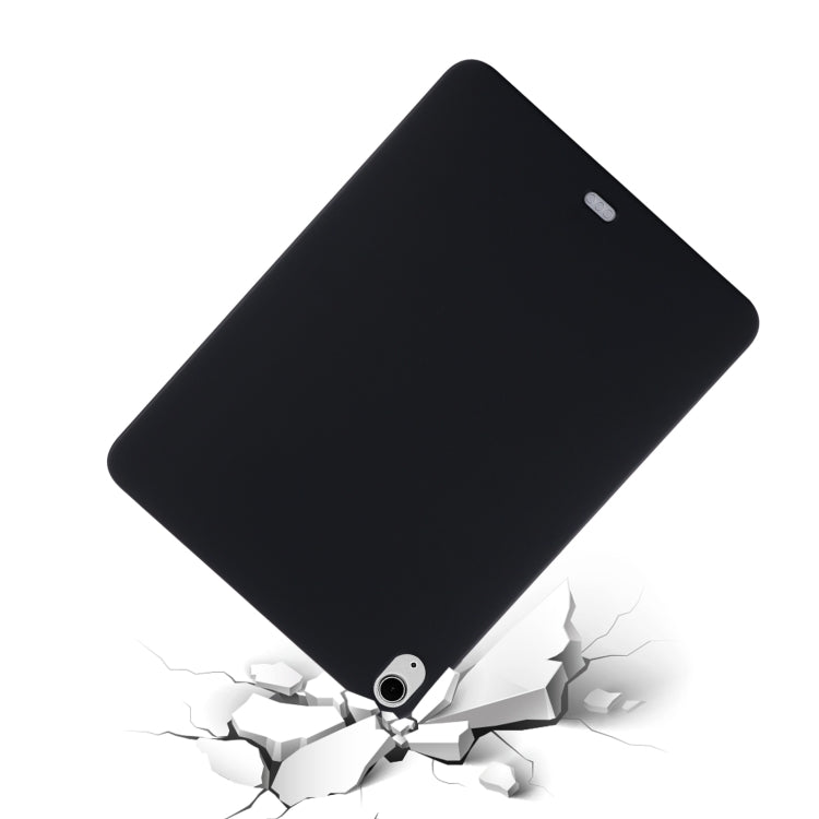 For iPad Air 13 2024 Pure Color Liquid Silicone Shockproof Tablet Case(Black)