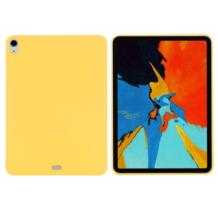 For iPad Air 13 2025 / 2024 Pure Color Liquid Silicone Shockproof Tablet Case(Yellow)