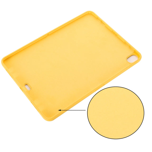 For iPad Air 13 2025 / 2024 Pure Color Liquid Silicone Shockproof Tablet Case(Yellow)