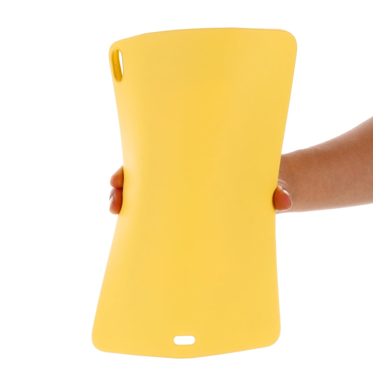 For iPad Air 13 2025 / 2024 Pure Color Liquid Silicone Shockproof Tablet Case(Yellow)