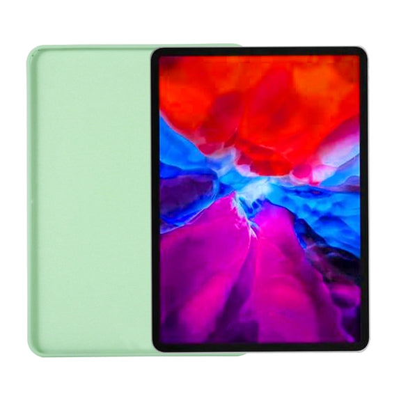 For iPad Pro 13 2024 Pure Color Liquid Silicone Shockproof Tablet Case(Green)