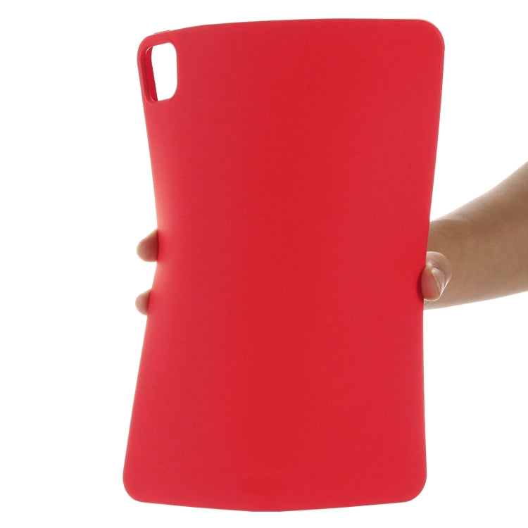For iPad Pro 13 2024 Pure Color Liquid Silicone Shockproof Tablet Case(Red)