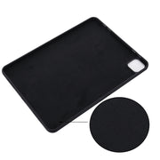 For iPad Pro 11 2024 Pure Color Liquid Silicone Shockproof Tablet Case(Black)