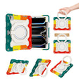 For iPad Pro 11 2024 Armor Portable Rotating Ring Holder Silicone Tablet Case with Pen Slot(Colorful Red) - iPad Pro 11 2024 Cases by PMC TechLife | Online Shopping South Africa | PMC TechLife | Buy Now Pay Later Mobicred