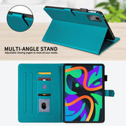 For Lenovo Tab M11 / Xiaoxin Pad 11 2024 Rhombus Lattice Leather Tablet Case(Dark Green)