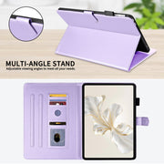 For Honor Pad 9 Rhombus Lattice Leather Tablet Case(Purple)