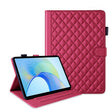 For Honor Pad X9 / X8 Pro Rhombus Lattice Leather Tablet Case(Red) - Honor by PMC TechLife | Online Shopping South Africa | PMC TechLife | Buy Now Pay Later Mobicred