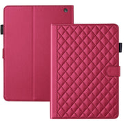 For Amazon Kindle Fire HD10 2023 Rhombus Lattice Leather Tablet Case(Red)