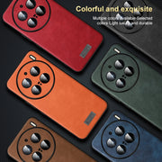 For vivo X100 SULADA Shockproof TPU + Handmade Leather Phone Case(Blue)