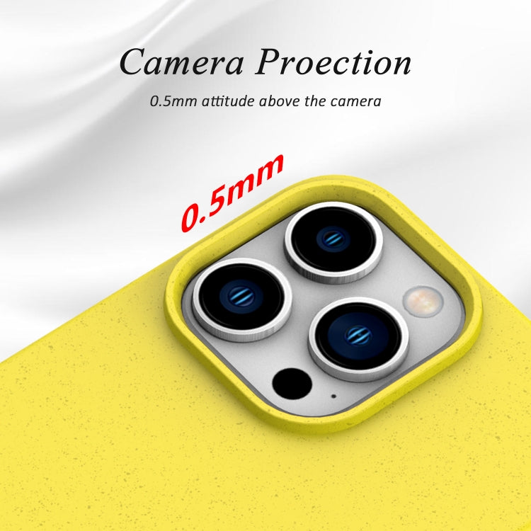 For iPhone 16 Wheat Straw TPU Phone Case(Red)