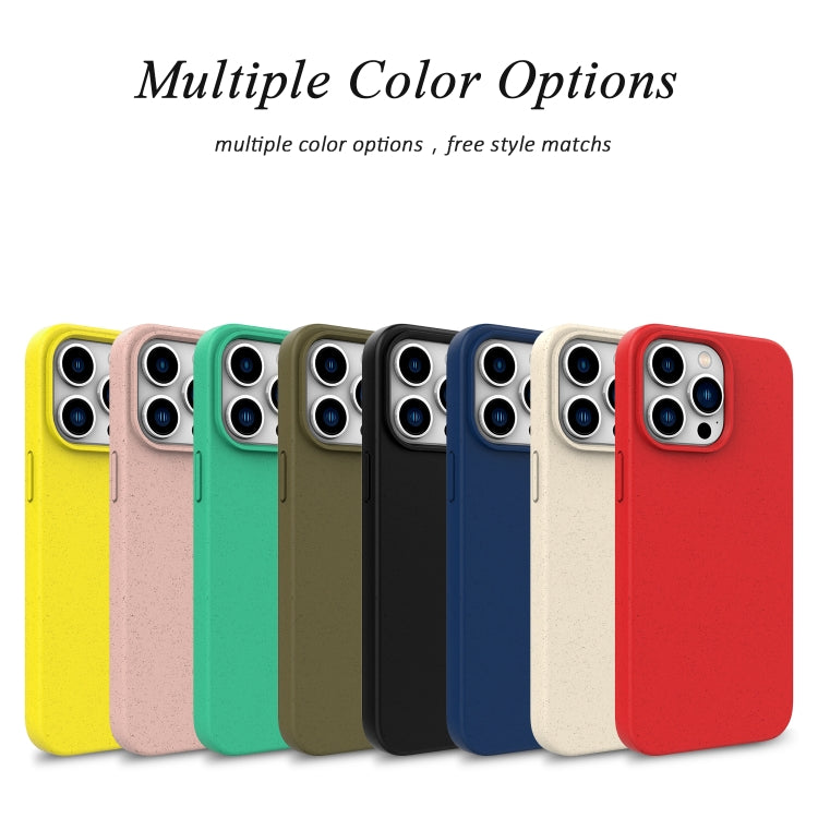 For iPhone 16 Plus Wheat Straw TPU Phone Case(Yellow)