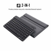 ST500 For Samsung Galaxy Tab A7 T500/T505 10.4 inch 2020 Ultra-thin Detachable Bluetooth Keyboard Leather Tablet Case with Stand & Sleep Function & Backlight(Black)