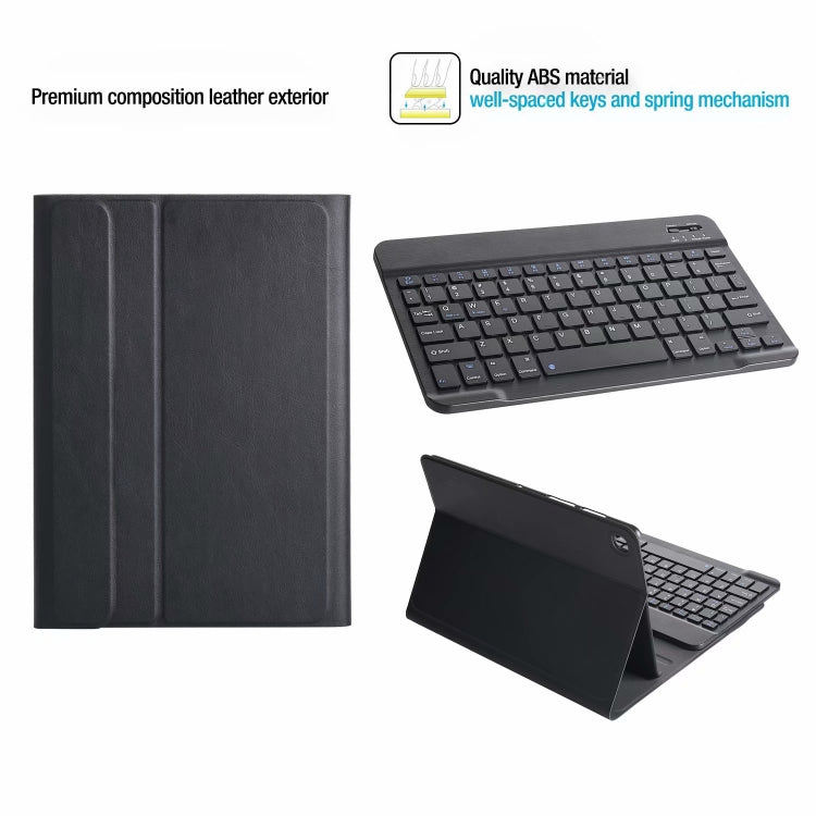 ST500 For Samsung Galaxy Tab A7 T500/T505 10.4 inch 2020 Ultra-thin Detachable Bluetooth Keyboard Leather Tablet Case with Stand & Sleep Function & Backlight(Black)