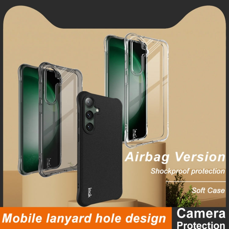 For Samsung Galaxy S24 FE 5G imak Shockproof Airbag TPU Phone Case(Matte Black)