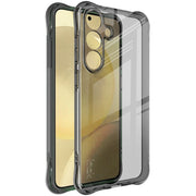 For Samsung Galaxy S25 5G imak Shockproof Airbag TPU Phone Case(Transparent Black)