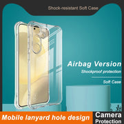 For Samsung Galaxy S25+ 5G imak Shockproof Airbag TPU Phone Case(Transparent)
