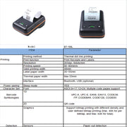 BT-58L 58mm USB+Bluetooth Thermal Label Printer(US Plug)