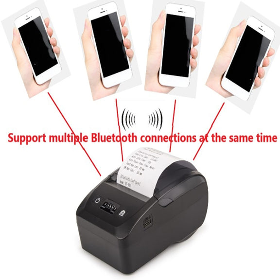 BT-581 58mm USB-C/Type-C + Bluetooth Portable Thermal Printer(US Plug)