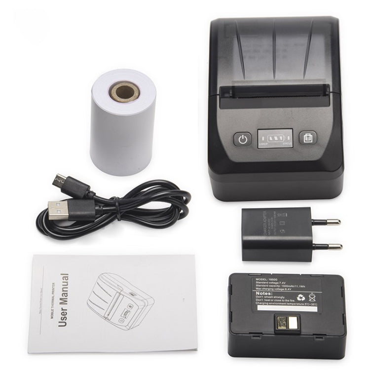 BT-581 58mm USB-C/Type-C + Bluetooth Portable Thermal Printer(US Plug)
