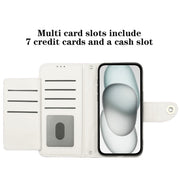 For Ulefone Note 14 Rhombic Texture Flip Leather Phone Case with Lanyard(White)