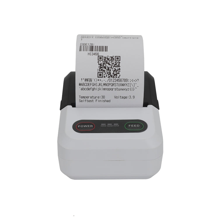 BT-583 58mm USB-C/Type-C + Bluetooth Portable Thermal Printer, Specification:EU Plug(Blue White)