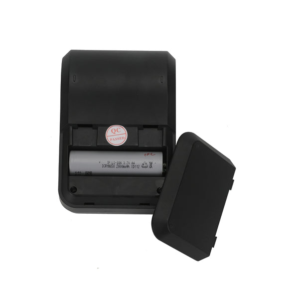 BT-583 58mm USB-C/Type-C + Bluetooth Portable Thermal Printer, Specification:EU Plug(Black)