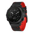 For Garmin Fenix 7 22mm Dot Hole Silicone Leather Quick Release Watch Band(Black Red) - free shipping - PMc TechLife - Order now!