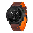 For Garmin Fenix 7 22mm Dot Hole Silicone Leather Quick Release Watch Band(Coffee Orange) - free shipping - PMc TechLife - Order now!