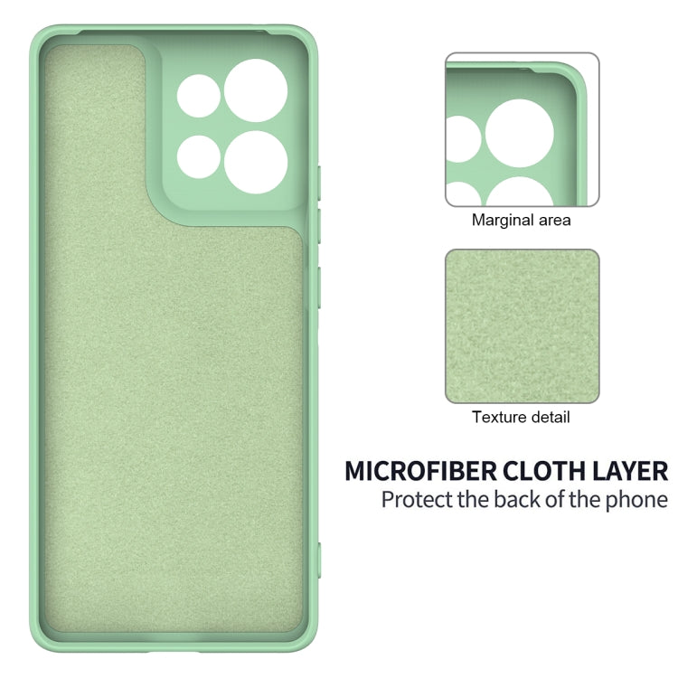 For Motorola Edge 50 Neo / Moto S50 Solid Color Liquid Silicone Dropproof Full Coverage Phone Case(Green)
