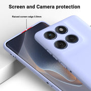 For Motorola Edge 60 Fusion / Edge 60 Solid Color Liquid Silicone Dropproof Full Coverage Phone Case(Purple)