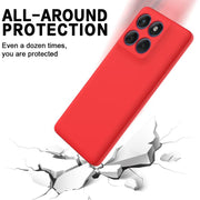 For Motorola Edge 60s Solid Color Liquid Silicone Dropproof Full Coverage Phone Case(Red)