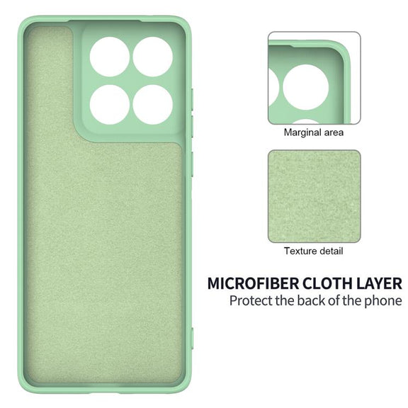 For Motorola Edge 60s Solid Color Liquid Silicone Dropproof Full Coverage Phone Case(Green)