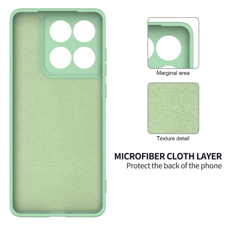 For Motorola Edge 60s Solid Color Liquid Silicone Dropproof Full Coverage Phone Case(Green)