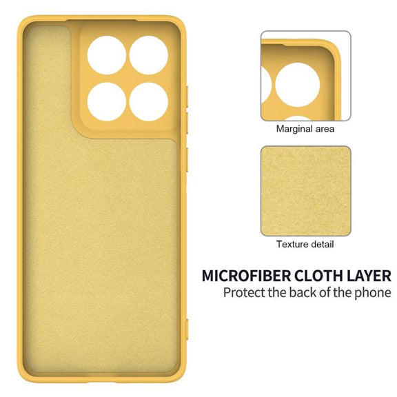 For Motorola Edge 60s Solid Color Liquid Silicone Dropproof Full Coverage Phone Case(Yellow)