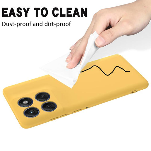 For Motorola Edge 60s Solid Color Liquid Silicone Dropproof Full Coverage Phone Case(Yellow)