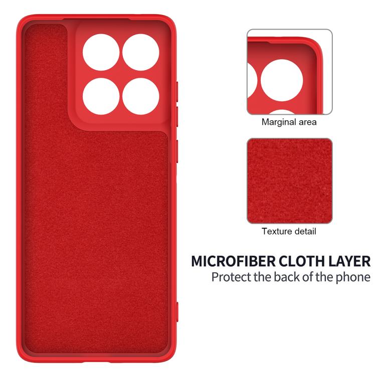 For Motorola Edge 60 Pro Solid Color Liquid Silicone Dropproof Full Coverage Phone Case(Red)