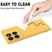 For Motorola Edge 60 Pro Solid Color Liquid Silicone Dropproof Full Coverage Phone Case(Yellow)