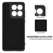 For Motorola Edge 60 Pro Solid Color Liquid Silicone Dropproof Full Coverage Phone Case(Black)
