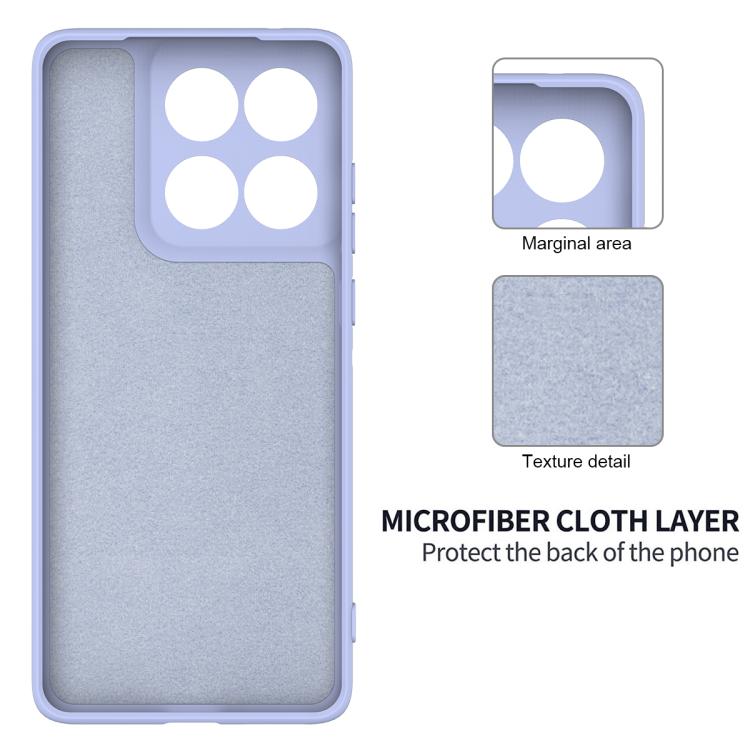 For Motorola Edge 60 Pro Solid Color Liquid Silicone Dropproof Full Coverage Phone Case(Purple)
