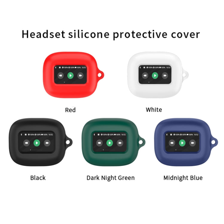 For JBL Live Beam 3 Wireless Bluetooth Earphones Silicone Protective Case(Dark Green)