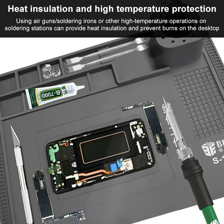 BEST S-190 High-temperature Resistant Silicone Pad Workbench Pad(Green)