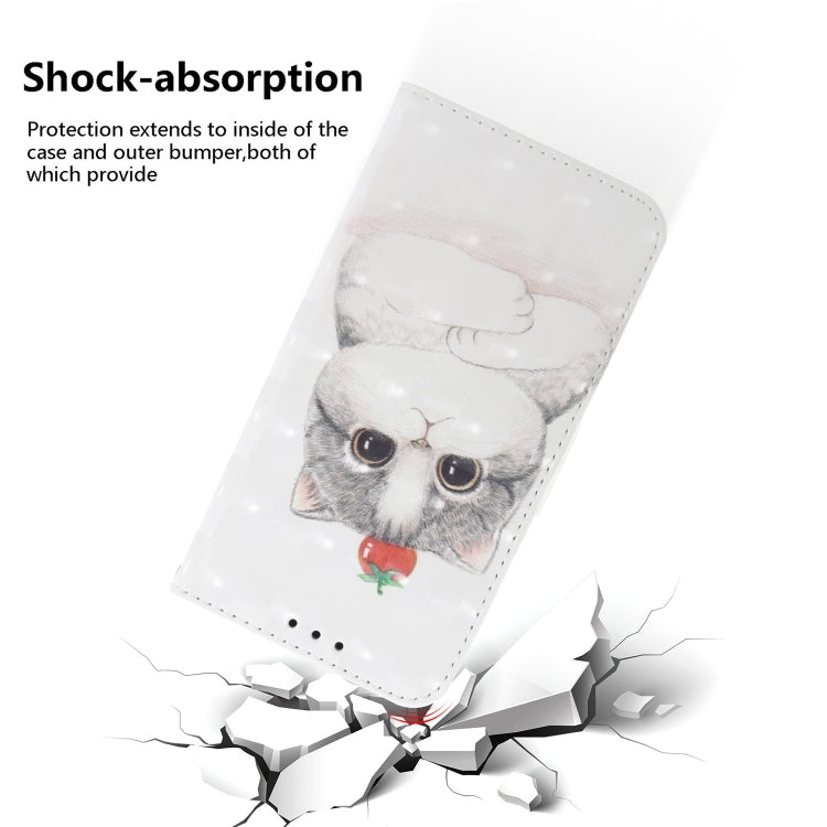For Xiaomi Redmi K70 Pro / K70 3D Colored Flip Leather Phone Case(Cute Cat)