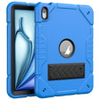 For iPad Air 11 2025 / 2024 Armor Holder Silicone Hybrid PC Tablet Case(Blue) - iPad Air 11 2025 / 2024 Cases by PMC TechLife | Online Shopping South Africa | PMC TechLife | Buy Now Pay Later Mobicred