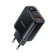 Yesido YC68 20W USB-C / Type-C + USB Digital Display Charger, Specification:EU Plug(Black) - free shipping - PMC TechLife - Order now!
