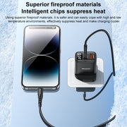 Yesido YC87 PD 20W USB-C / Type-C + USB Digital Display Charger, Specification:UK Plug(Black)