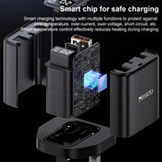 Yesido YC87 PD 20W USB-C / Type-C + USB Digital Display Charger, Specification:UK Plug(Black)