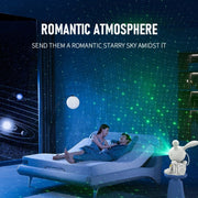 G002 Space Rabbit Starry Sky Projection Lamp Bluetooth Speaker 2 in 1 Laser Light(White)