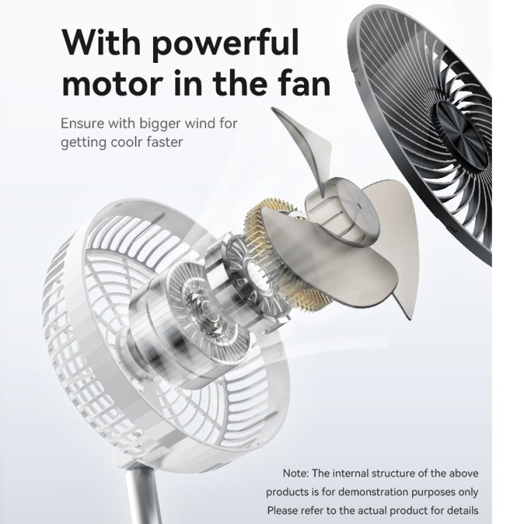 Yesido YF11 Foldable Telescopic Floor Fan(White)